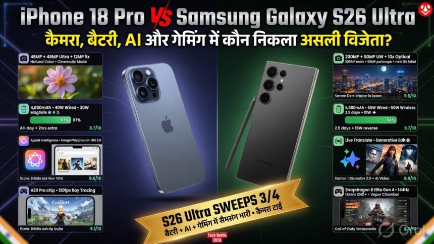 iPhone 18 Pro vs Samsung Galaxy S26 Ultra