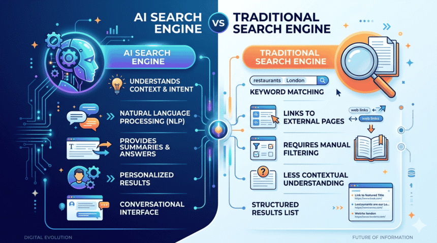AI Search Engine vs Traditional Search Engine