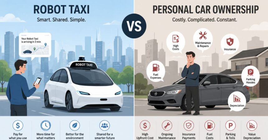 Robot Taxi vs Personal Car Ownership