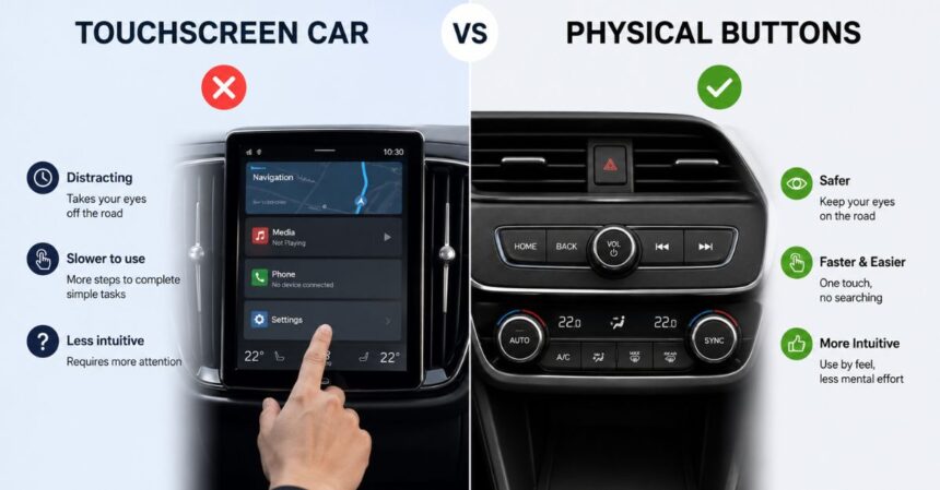 Touchscreen Car vs Physical Buttons